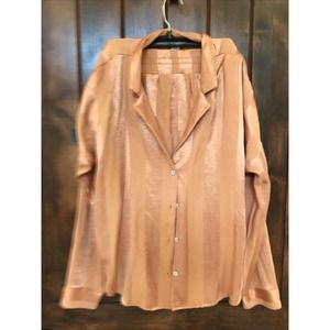 Victoria Secrets Womens Large Orange Bed Sleep Lounge Top Bottom Full Set Pair